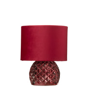 Tafellamp Rood Polyester 17 cm 17.2x17.2x23 cm-Tafellampen-J-Line