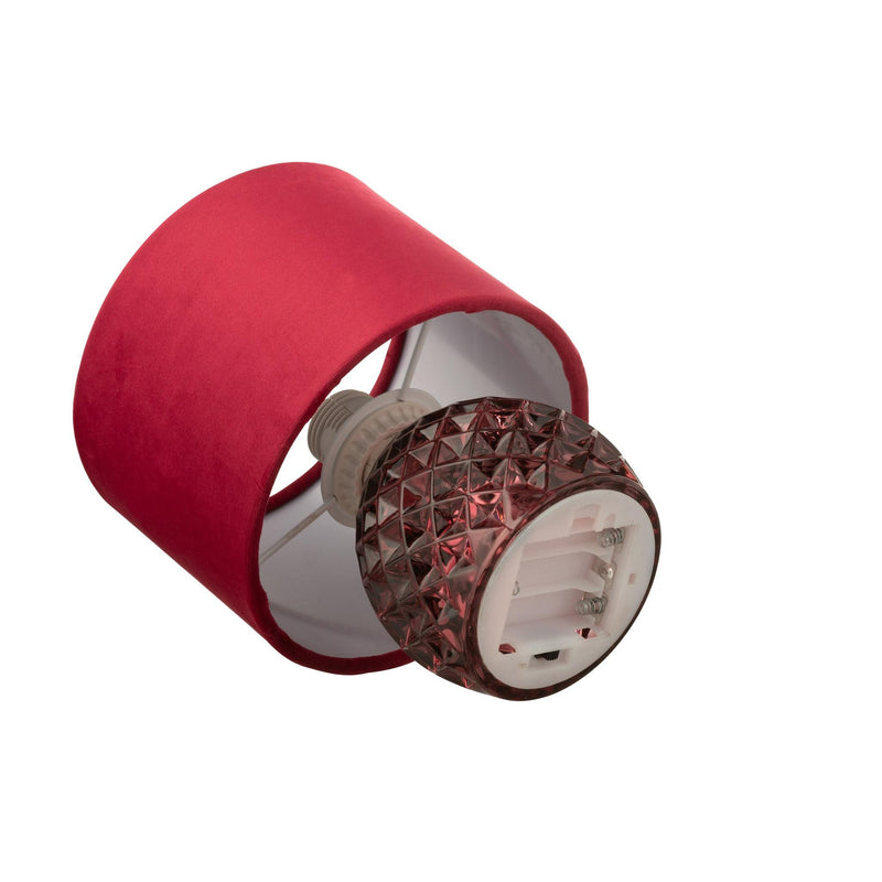 Tafellamp Rood Polyester 17 cm 17.2x17.2x23 cm-Tafellampen-J-Line