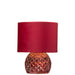 Tafellamp Rood Polyester 17 cm 17.2x17.2x23 cm-Tafellampen-J-Line