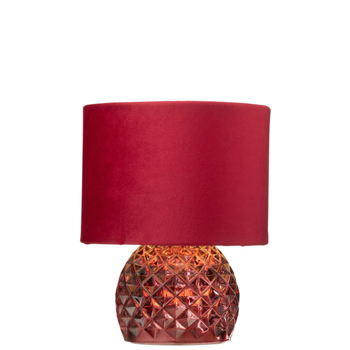 Tafellamp Rood Polyester 17 cm-Tafellampen-J-Line