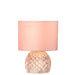 Tafellamp Roze Kunststof 17 cm 17.2x17.2x23 cm-Tafellampen-J-Line