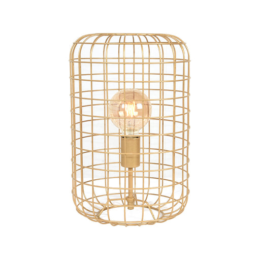 Tafellamp Solido Prachtige Metaal Goud 26x26x40 cm-Tafellampen-LABEL51