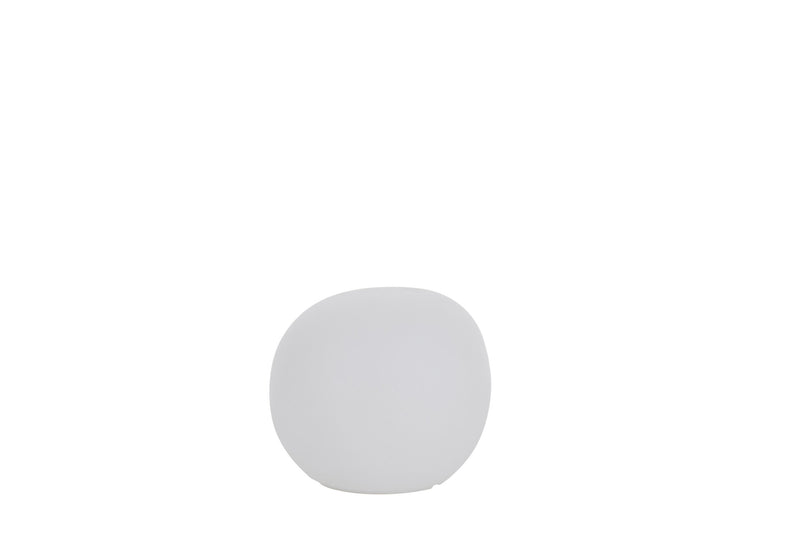 Tafellamp Steen Buiten Metaal, Polypropylene, Kunststof Wit-Tafellampen-J-Line