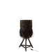 Tafellamp Takken Arthur Grass, Teak Hout Bruin 32x32x61 cm-Tafellampen-J-Line
