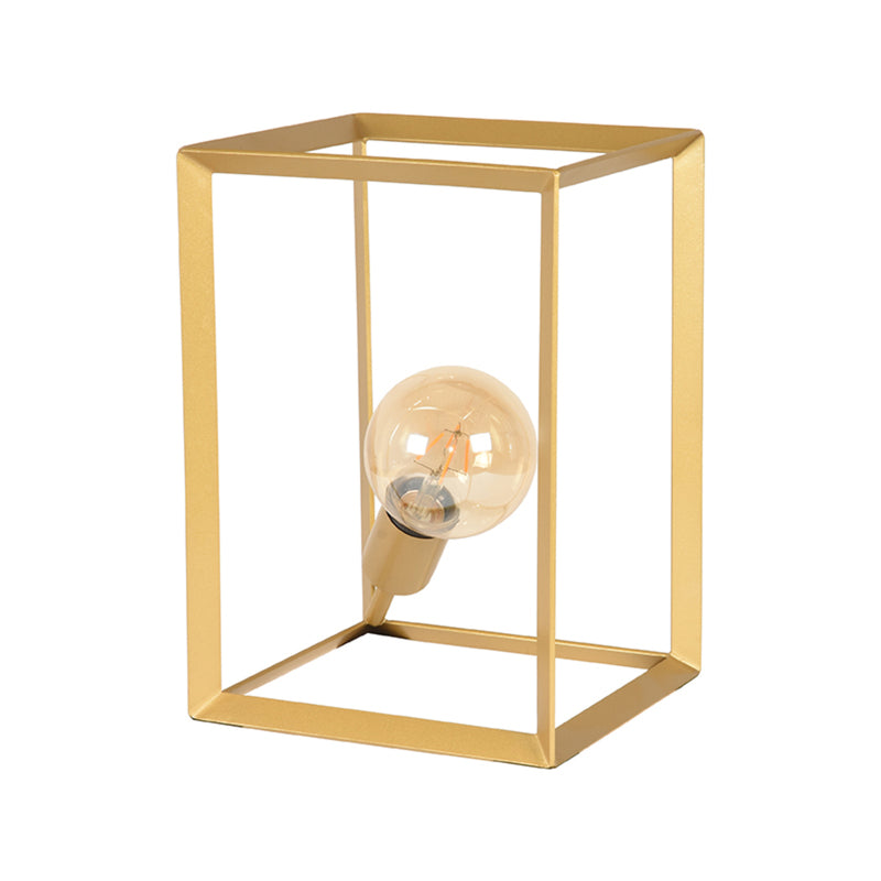 Tafellamp Tetto Metaal Antiek Goud 22x20x31 cm-Tafellampen-LABEL51