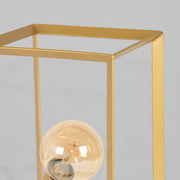 Tafellamp Tetto Metaal Antiek Goud 22x20x31 cm-Tafellampen-LABEL51