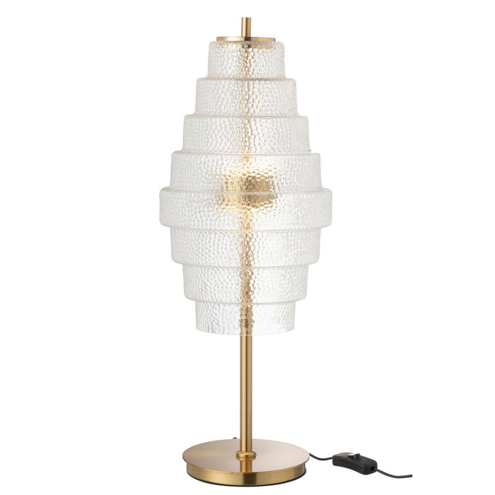 Tafellamp Transparant Ijzer 22 cm 22x22x57 cm-Tafellampen-J-Line