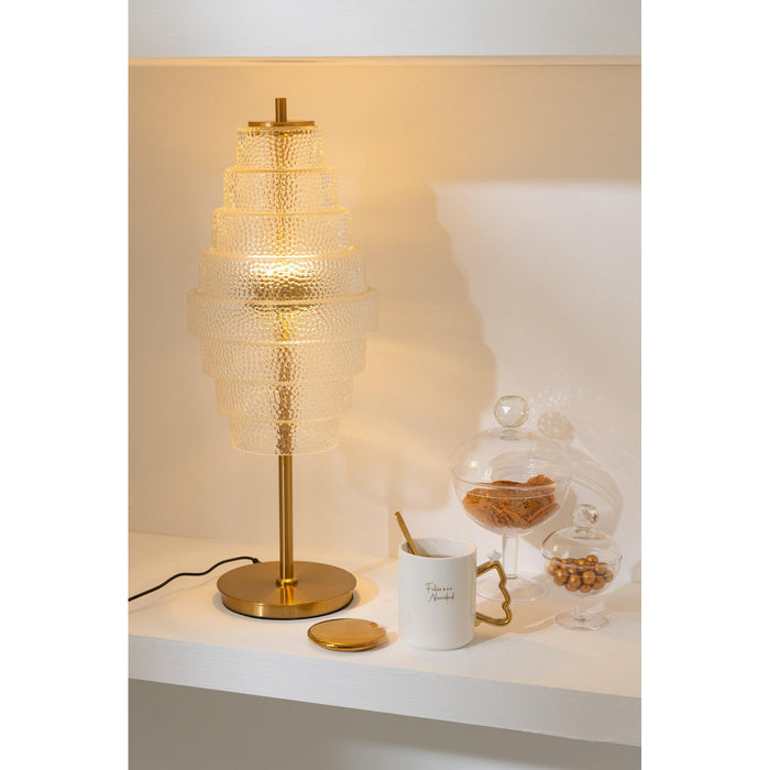 Tafellamp Transparant Ijzer 22 cm 22x22x57 cm-Tafellampen-J-Line