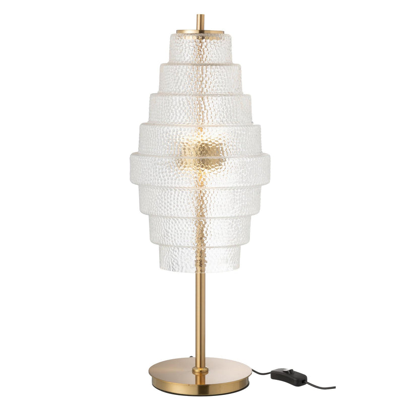 Tafellamp Transparant Ijzer 22 cm 22x22x57 cm-Tafellampen-J-Line