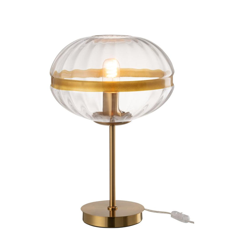 Tafellamp Transparant Ijzer Ovaal 30 cm 30x30x50 cm-Tafellampen-J-Line
