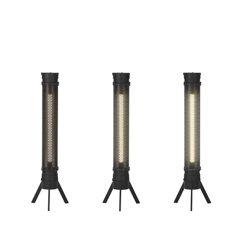 Tafellamp Tube Zeer Metaal Zwart 24x24x93 cm-Tafellampen-LABEL51