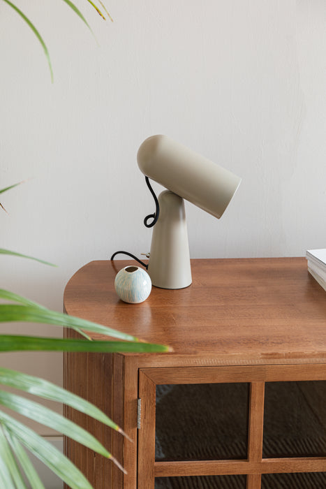 Hanglamp Vesper Metaal Beige 18.5x8.5 cm E27-Tafellampen-Creating Home