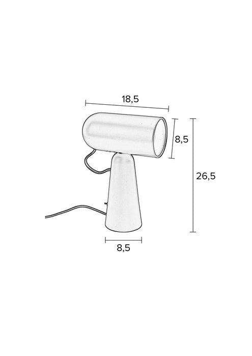 Tafellamp Vesper Heeft Iron Groen 18.5x8.5x26.5 cm-Bureaus-Creating Home