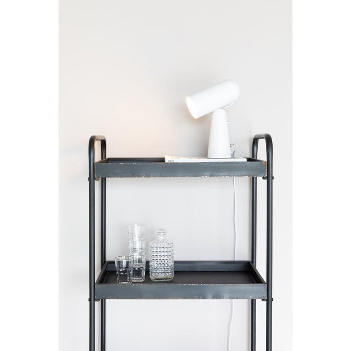 Tafellamp Vesper Heeft Iron Wit 18.5x8.5x26.5 cm-Bureaus-Creating Home