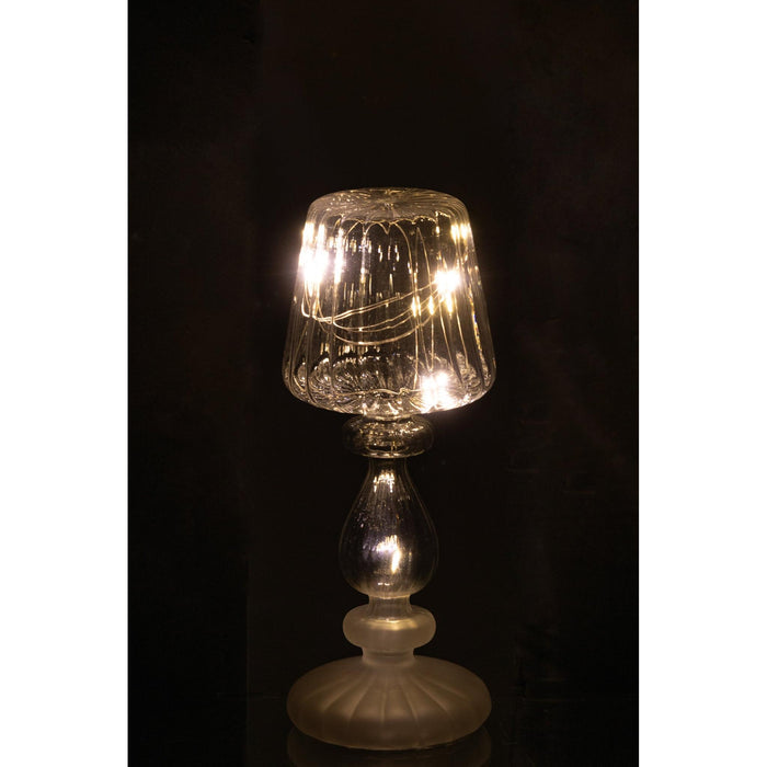 Tafellamp Vorst Wire, Glas Transparant 8x8x20 cm-Tafellampen-J-Line