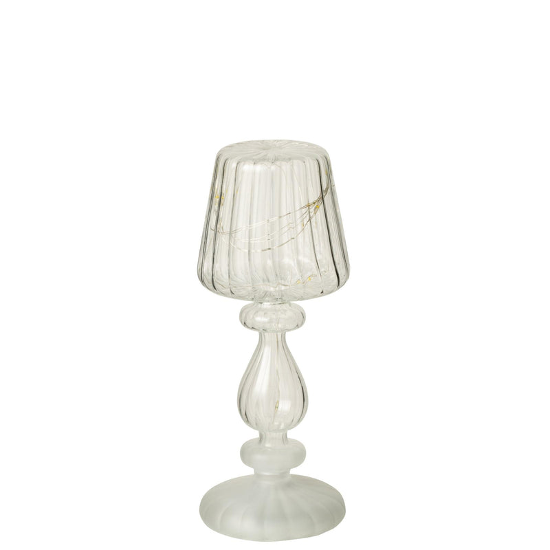 Tafellamp Vorst Wire, Glas Transparant 8x8x20 cm-Tafellampen-J-Line