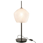 Tafellamp Wit Glas 23 cm Table Lamp 23x23x60 cm-Tafellampen-J-Line