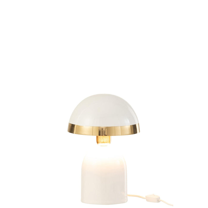 Tafellamp Wit Ijzer 20 cm 37174 20x20x30 cm-Tafellampen-J-Line