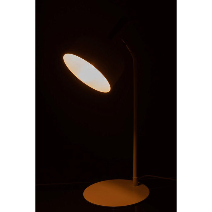 Tafellamp Wit Ijzer 20 cm - Ijzer(100%) - 38017-Tafellampen-J-Line