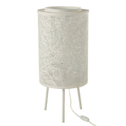 Tafellamp Wit Ijzer 27 cm 27x27x65.5 cm-Tafellampen-J-Line