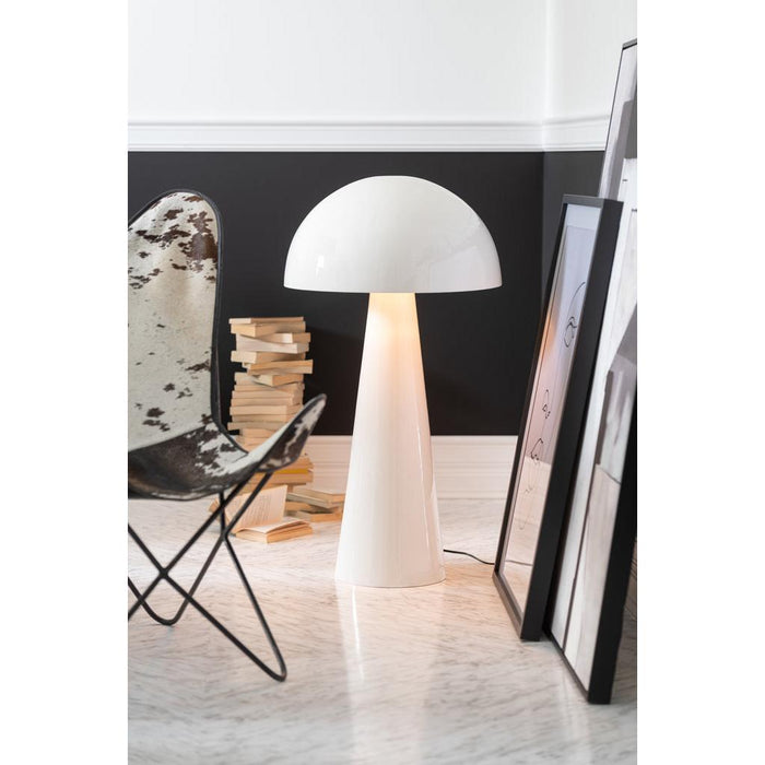 Tafellamp Wit Ijzer L 51 cm-Tafellampen-J-Line