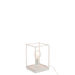 Tafellamp Wit Ijzer Rechthoekig 20 cm 20.5x20.5x30 cm-Tafellampen-J-Line