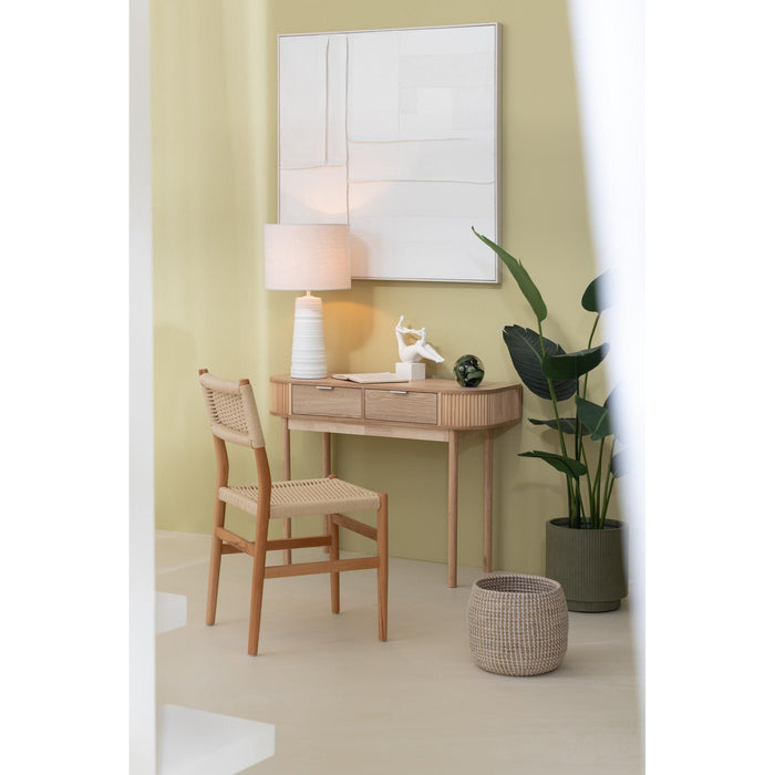 Tafellamp Wit Keramiek 35 cm 35x35x63 cm-Tafellampen-J-Line
