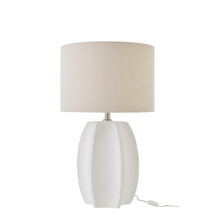 Tafellamp Wit Keramiek 40 cm-Tafellampen-J-Line