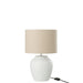 Tafellamp Wit Keramiek S 28 cm 28x28x48 cm-Tafellampen-J-Line