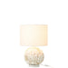 Tafellamp Wit Linnen 33 cm-Tafellampen-J-Line