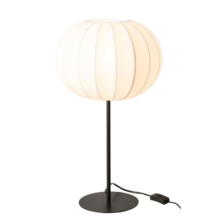 Tafellamp Wit Metaal L 30 cm-Tafellampen-J-Line