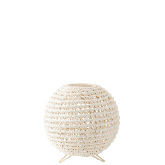 Tafellamp Wit Paper Rond 35 cm 35.5x35.5x42 cm-Tafellampen-J-Line