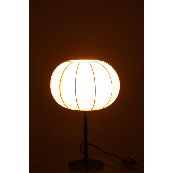 Tafellamp Wit Polyester S 25 cm 25x25x38 cm-Tafellampen-J-Line