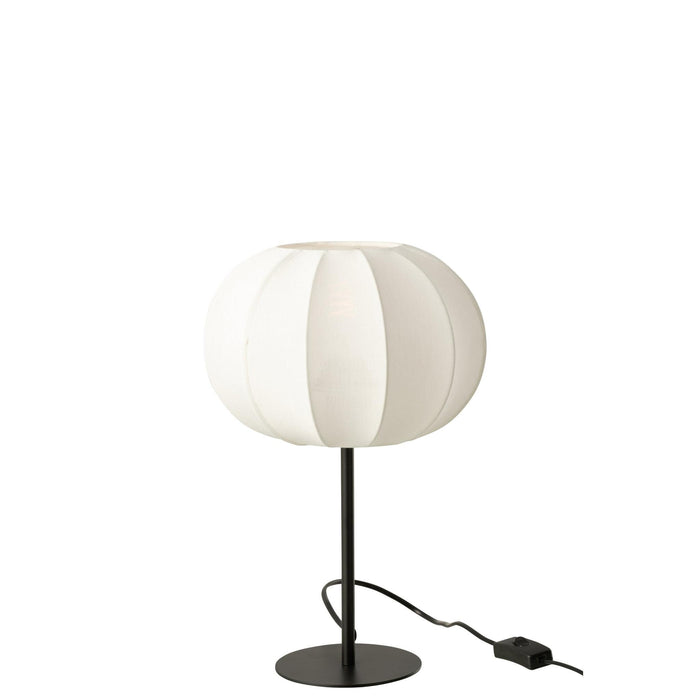 Tafellamp Wit Polyester S 25 cm-Tafellampen-J-Line