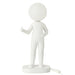 Tafellamp Wit Polykunsthars 14 cm 14x19.5x44.5 cm-Tafellampen-J-Line