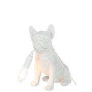 Tafellamp Wit Polykunsthars 15 cm 15x25x29 cm-Tafellampen-J-Line