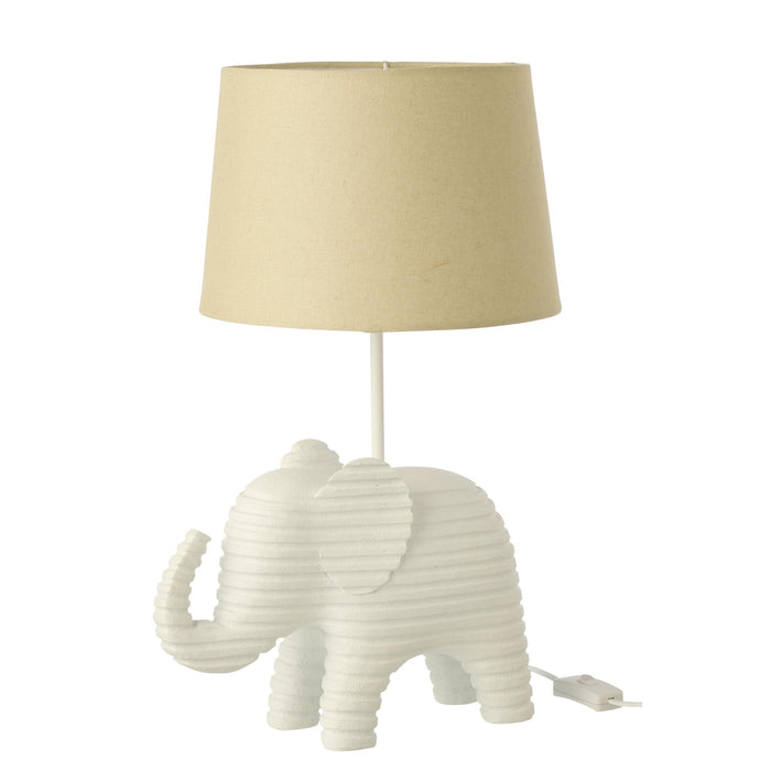 Tafellamp Wit Polykunsthars 26 cm 26x31.2x48 cm-Tafellampen-J-Line