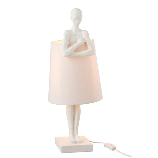 Tafellamp Wit Porcelain 18 cm-Tafellampen-J-Line