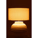 Tafellamp Wit Stof 46 cm Table Lamp 46x46x62 cm-Tafellampen-J-Line