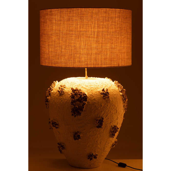 Tafellamp Wit Terracotta 60 cm 60x60x105 cm-Tafellampen-J-Line