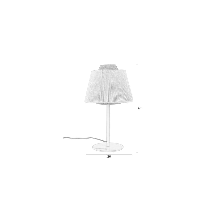 Tafellamp Yumi Polyester Blauw 26x26 cm E27-Tafellampen-Creating Home