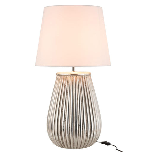 Tafellamp Zilver Clay 44 cm-Tafellampen-J-Line
