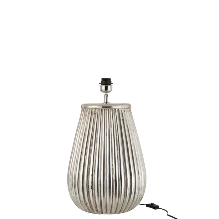 Tafellamp Zilver Clay 44 cm-Tafellampen-J-Line