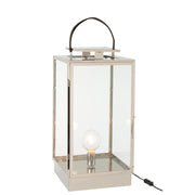 Tafellamp Zilver Glas 30 cm 30x31.5x76 cm-Tafellampen-J-Line