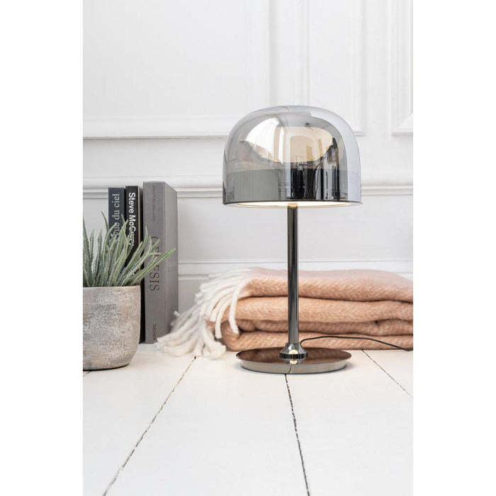 Tafellamp Zilver Ijzer 24 cm-Tafellampen-J-Line
