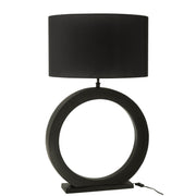 Tafellamp Zwart Aluminium Rond 13 cm 13x61x97 cm-Tafellampen-J-Line