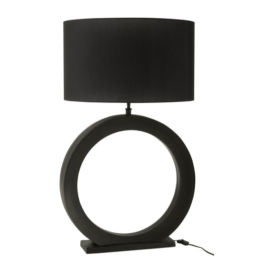 Tafellamp Zwart Aluminium Rond 13 cm 13x61x97 cm-Tafellampen-J-Line
