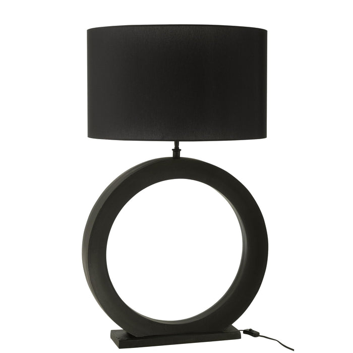 Tafellamp Zwart Aluminium Rond 13 cm 13x61x97 cm-Tafellampen-J-Line