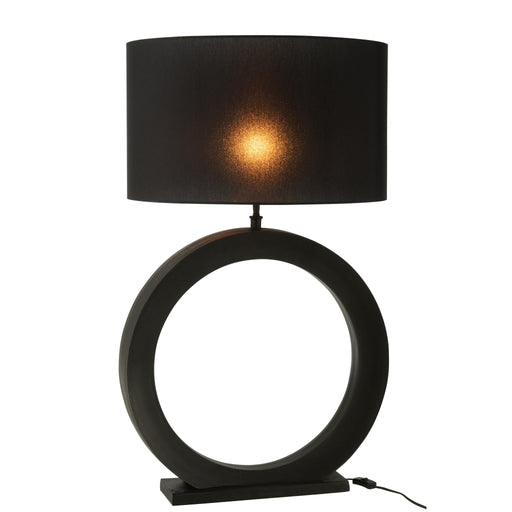 Tafellamp Zwart Aluminium Rond 13 cm-Tafellampen-J-Line