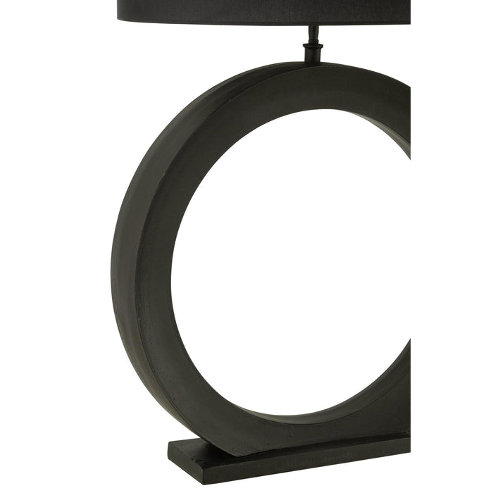 Tafellamp Zwart Aluminium Rond 13 cm-Tafellampen-J-Line